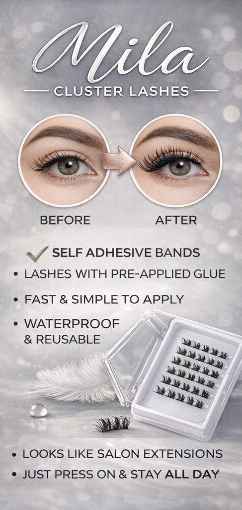Our "Mila" cluster lashes